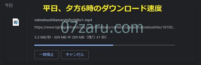 tgirljapanhardcoreの動画ダウンロード速度